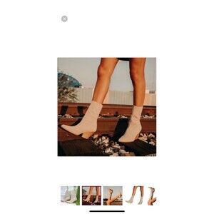 Lemonade Pull On Stretch Western Boots Size 8.5